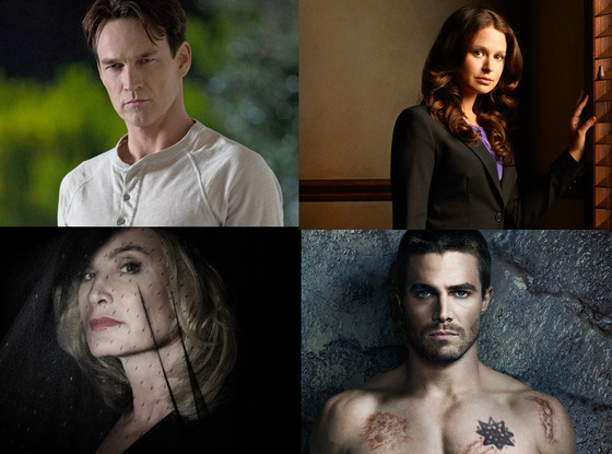 Stephen Amell, Jessica Lange, Stephen Moyer, and Katie Lowes Stephen Amell, Jessica Lange, Stephen Moyer, and Katie Lowes